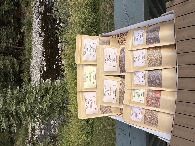 A gift box packed with all five Vail Valley Harvest flavors in two sizes
